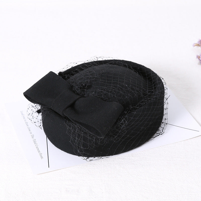 Elegant Veiled Fascinator Hat for Women