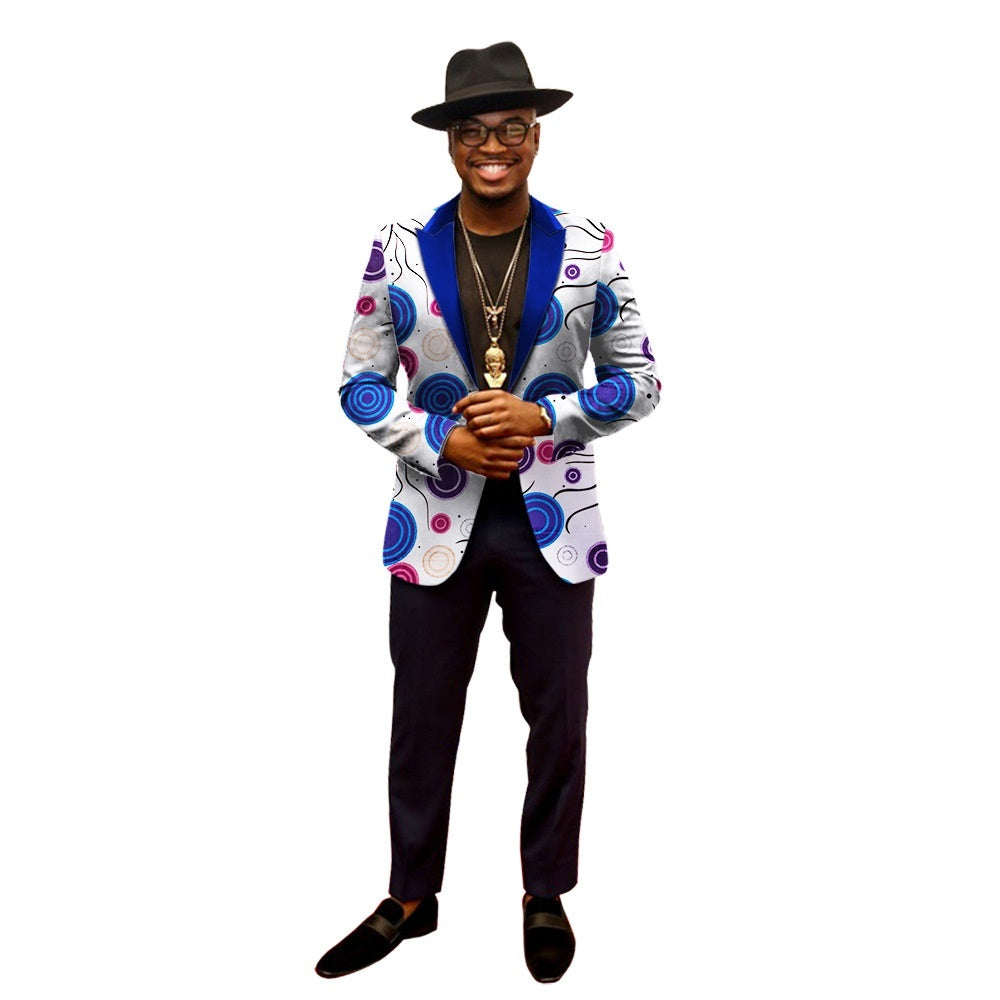 Patterned Elegance Blazer
