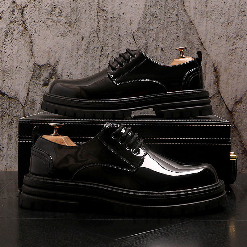 Sleek Shine Leather Business Shoes