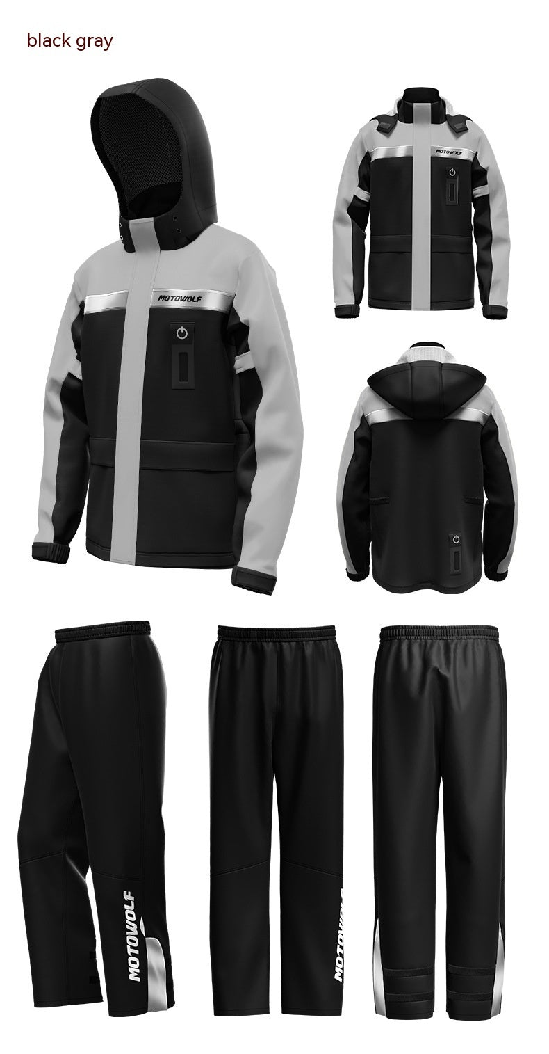 Motorcycle Split Raincoat Suit Outdoor Riding Sean Powell Apparel