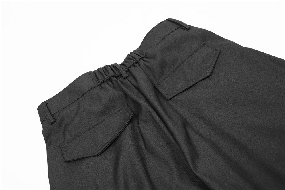 Classic Solid Color Casual Suit Pants for Men