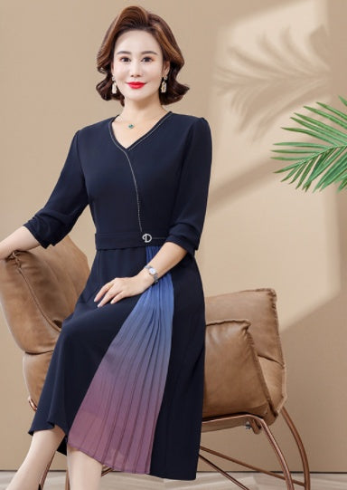 Midnight Elegance Mother's Dress