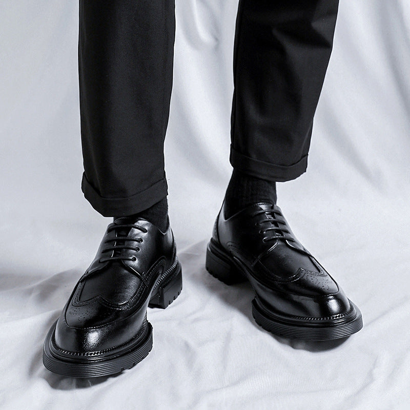 Urban Crest Brogue Leather Sneakers