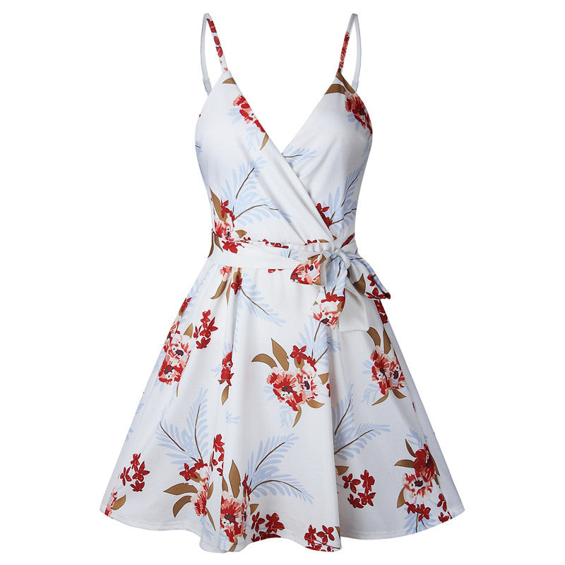 Sunset Vibes Backless Sling Dress