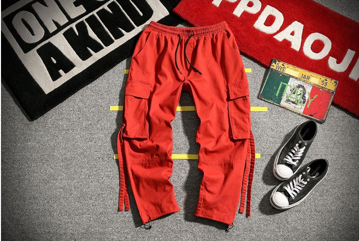Urban Ribbon-Tie Cargo Trousers