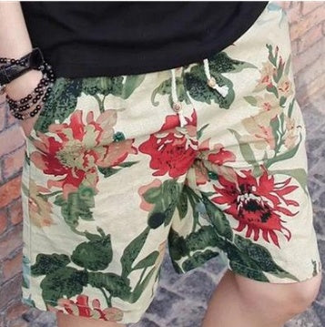 Men Linen Beach Shorts Sean Powell Apparel