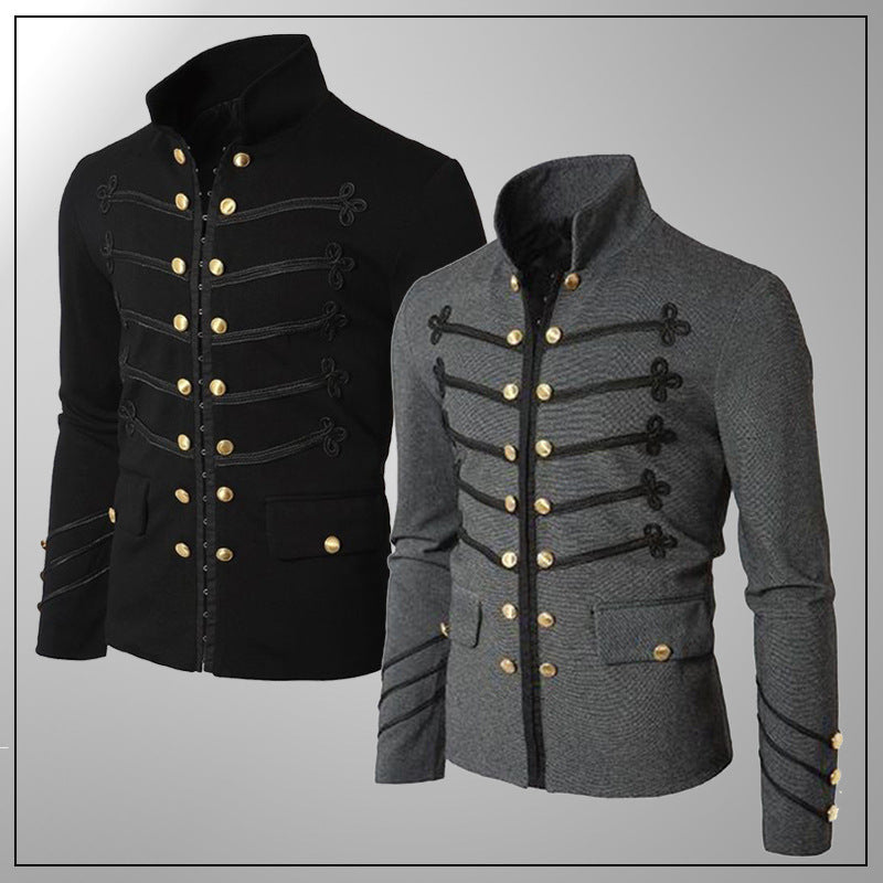 Elite Urban Double-Breasted Suit Jacket