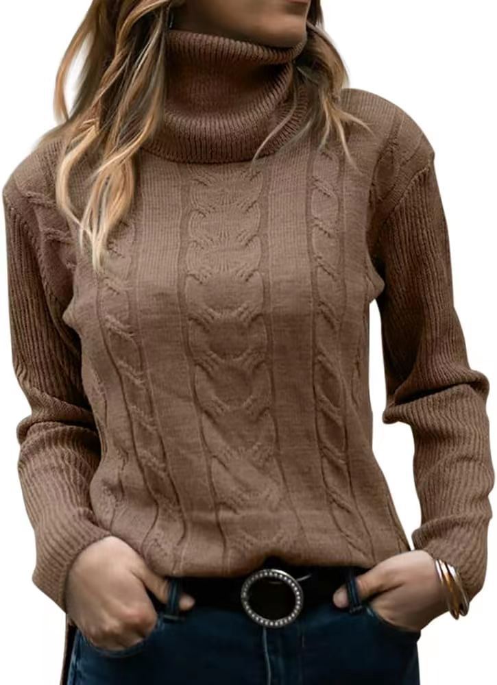 Classic Retro Turtleneck Knit