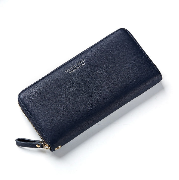 Wesson autumn and winter new women's wallet simple fashion long zipper phone bag Korean version of the wild popular clutch bag