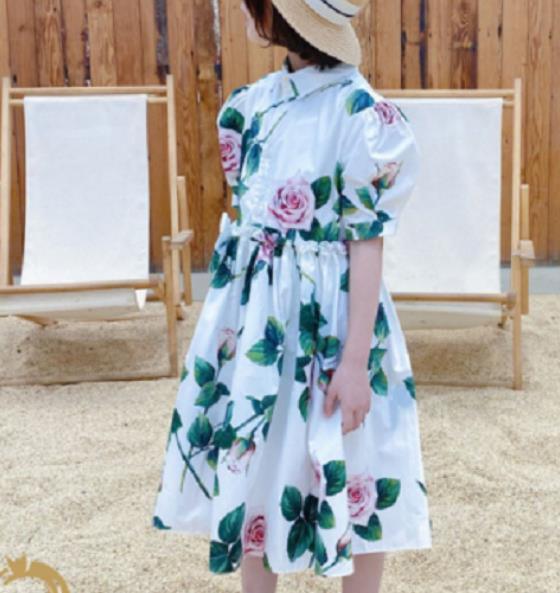 Petal Grace: Flower Patterned Dress