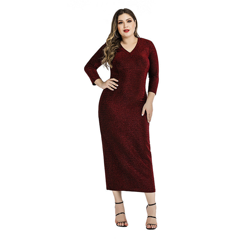 Glitter Glow Plus Dress Sean Powell Apparel