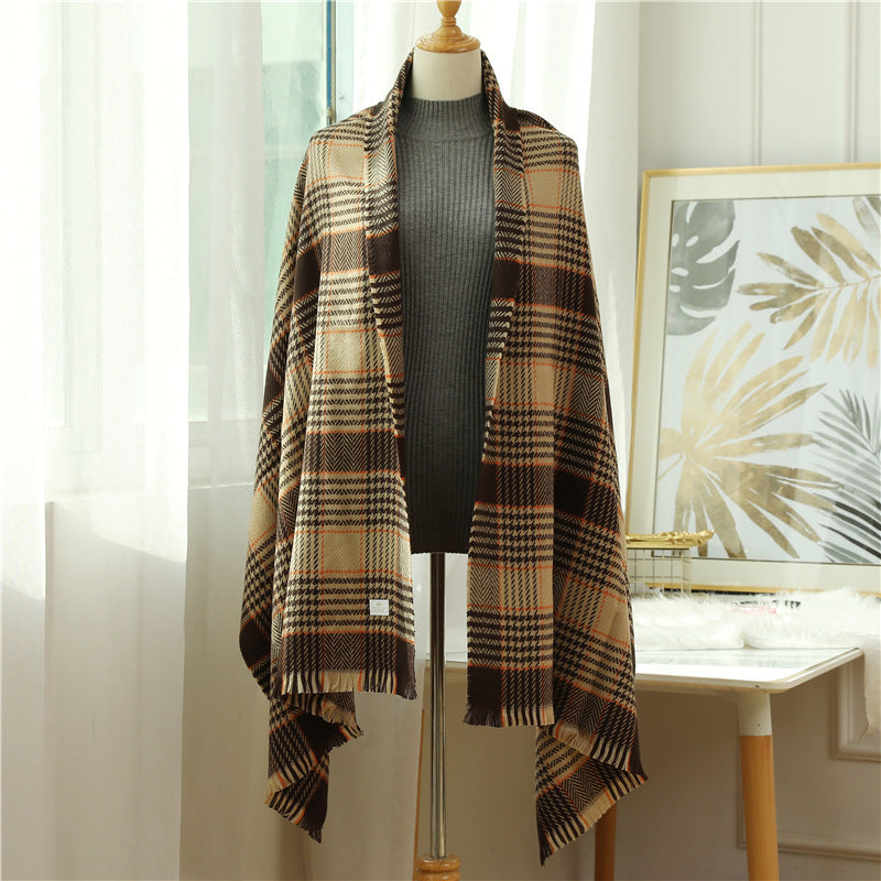 Cashmere Plaid Cozy Shawl Sean Powell Apparel
