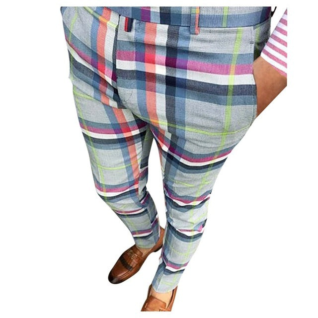 Urban Grid Plaid Hip Hop Pants