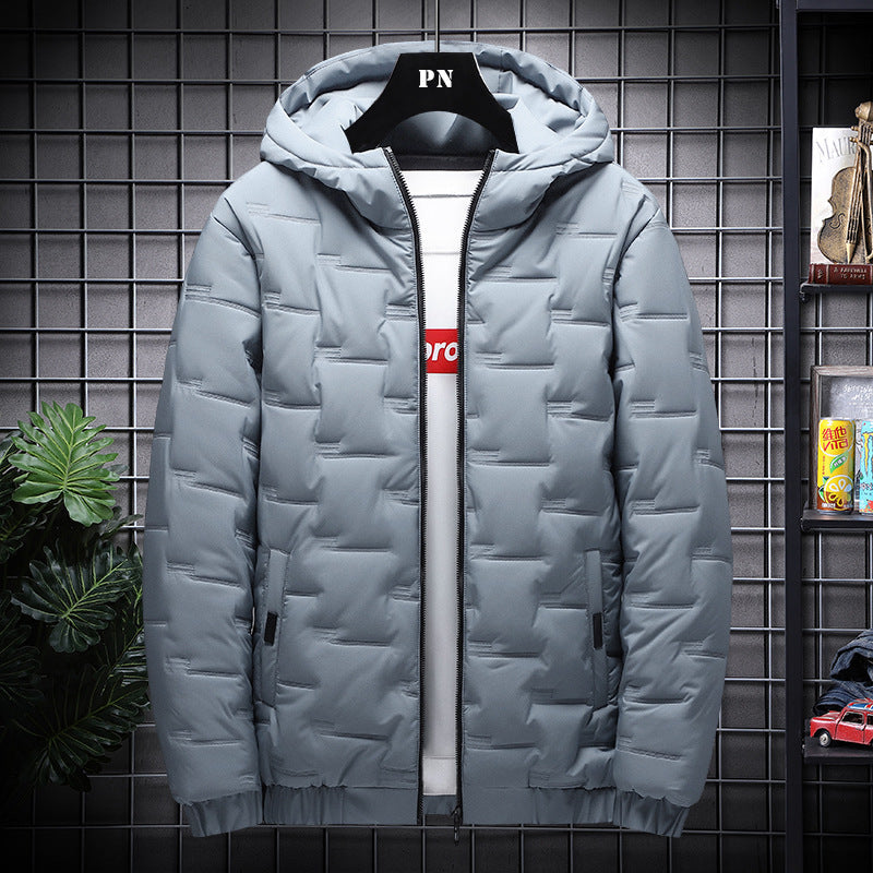 Men's Jacket Short Warm Hooded Cotton Jacket Men Sean Powell Apparel