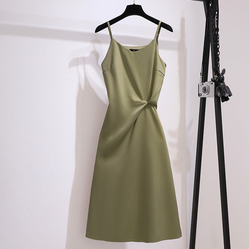 Green Delight Suspender Dress