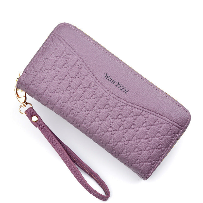Ladies Long Large-capacity Double Zipper Wallet