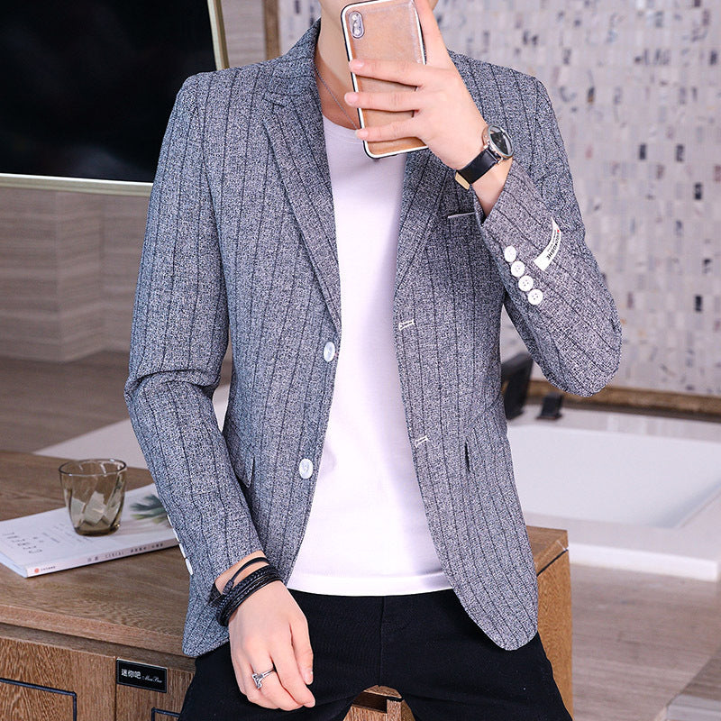 Trendy Korean Plaid Blazer Sean Powell Apparel