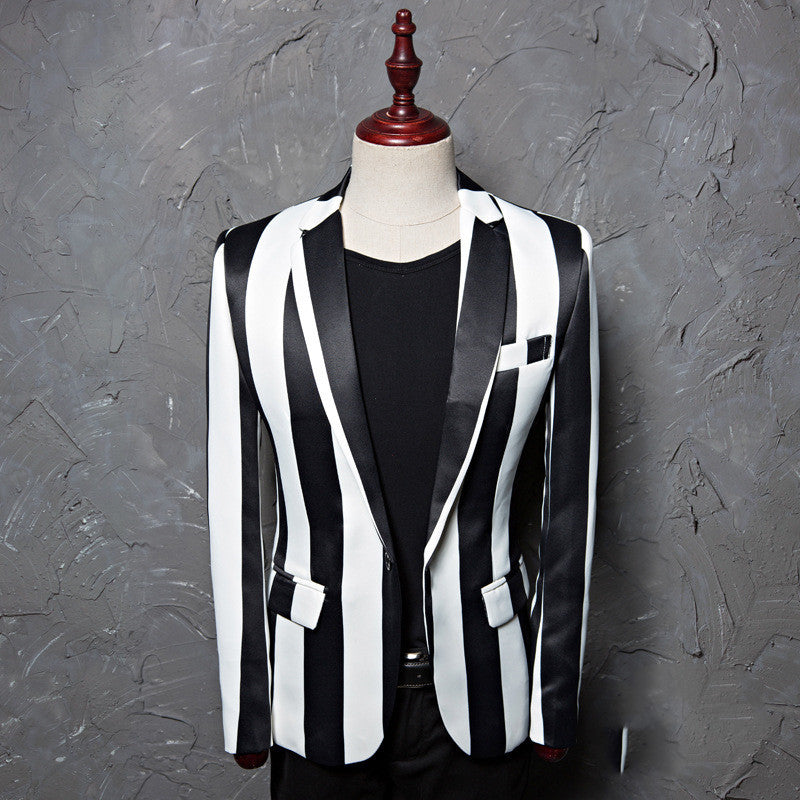Euro Trend Casual Print Blazer