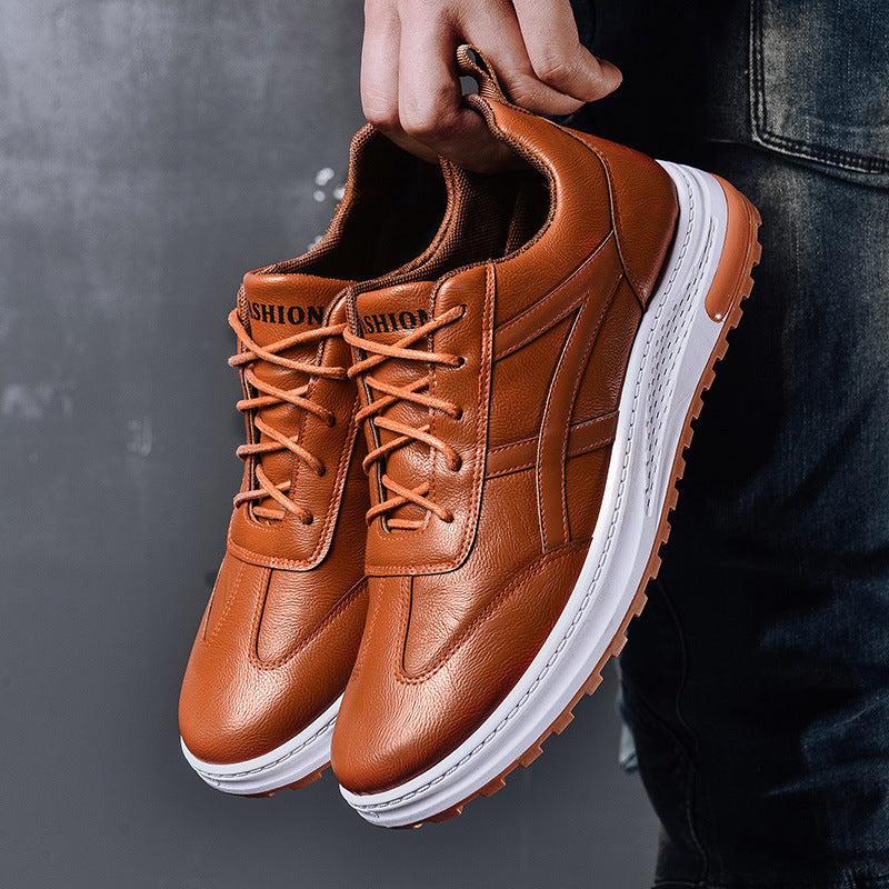 Classic Leather Step Sneakers Sean Powell Apparel