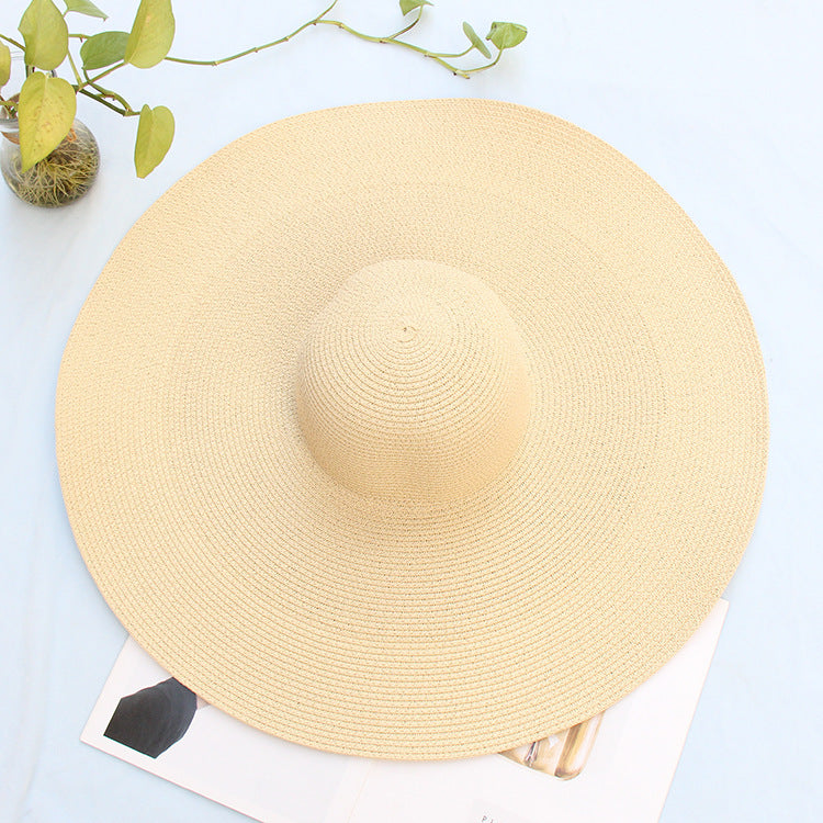 Oversized Summer UV Protection Straw Hat
