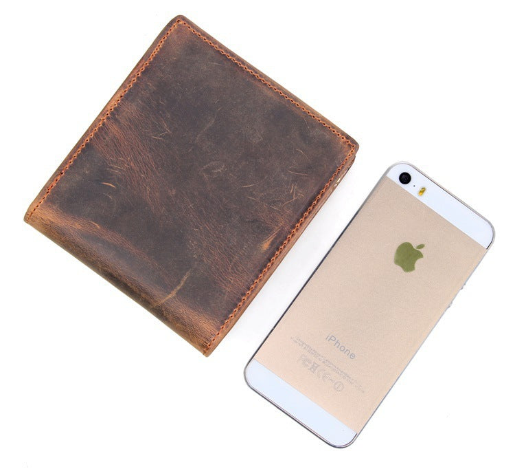 Premium Men’s Horse Leather Wallet – Compact & Stylish Sean Powell Apparel