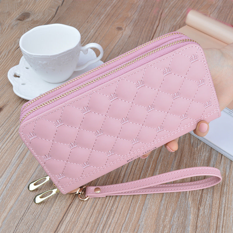 Women's Purse Long Double Zipper Handbags Shoulder Bag Sean Powell Apparel