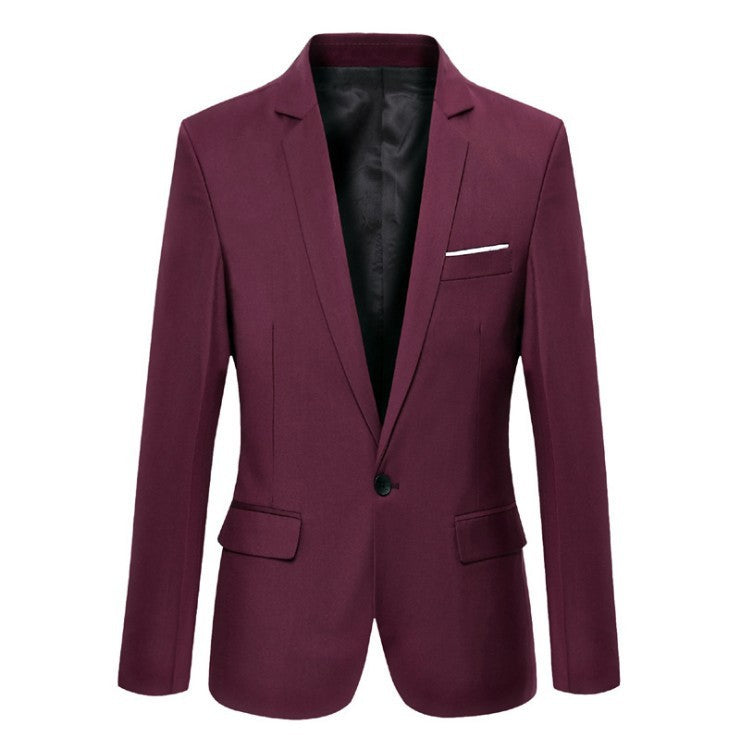 Modern Korean Style Casual Small Suit Jacket for Men