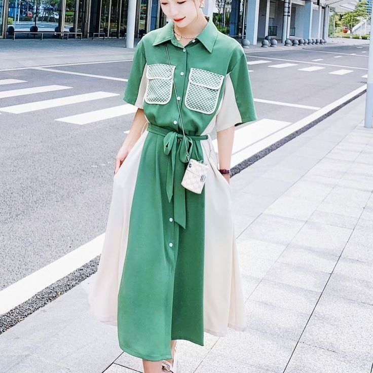 Dress Women''s Summer French Style Long Design Sense Sean Powell Apparel