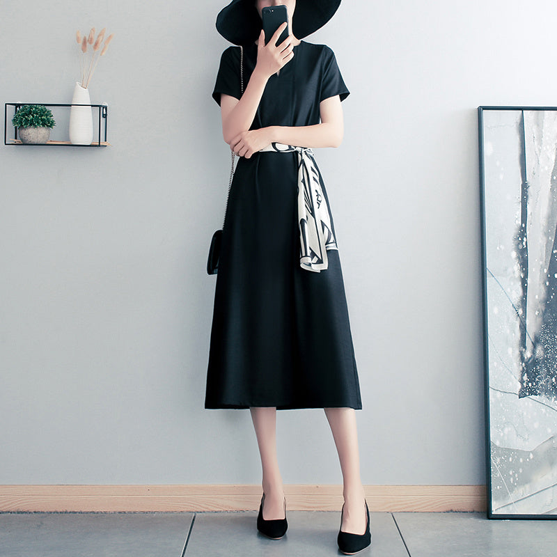 Vintage Grace Black Summer Gown