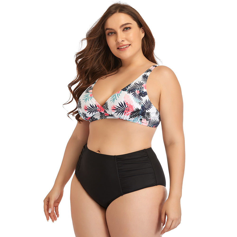 Floral Bliss: Plus Size Two-Piece Bikini Sean Powell Apparel