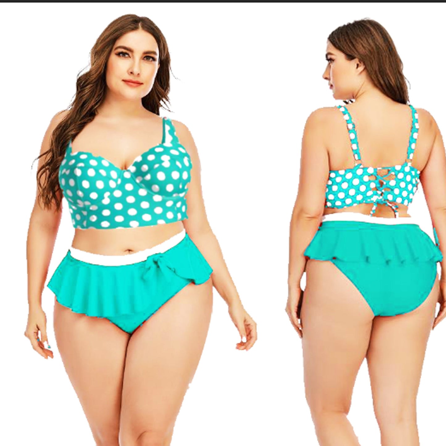 Bold Curves: Plus Size Push-Up Swim Dress Sean Powell Apparel