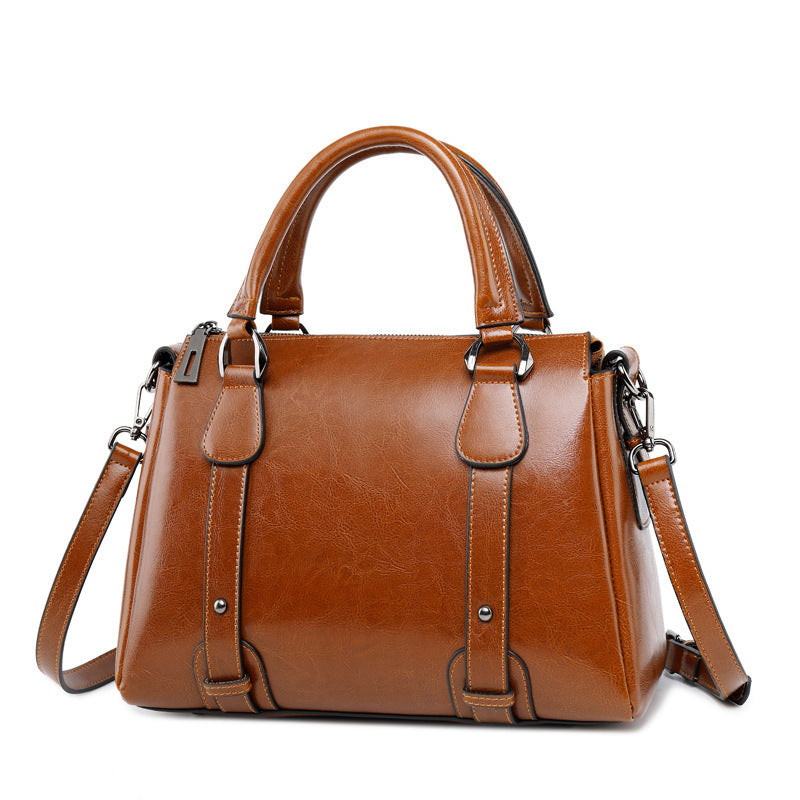 New Fashion Leather Handbags Cowhide Ladies Shoulder Handbags Sean Powell Apparel