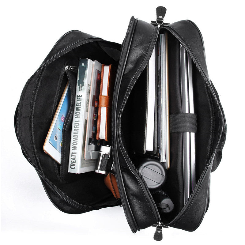 Men's leather briefcase Sean Powell Apparel