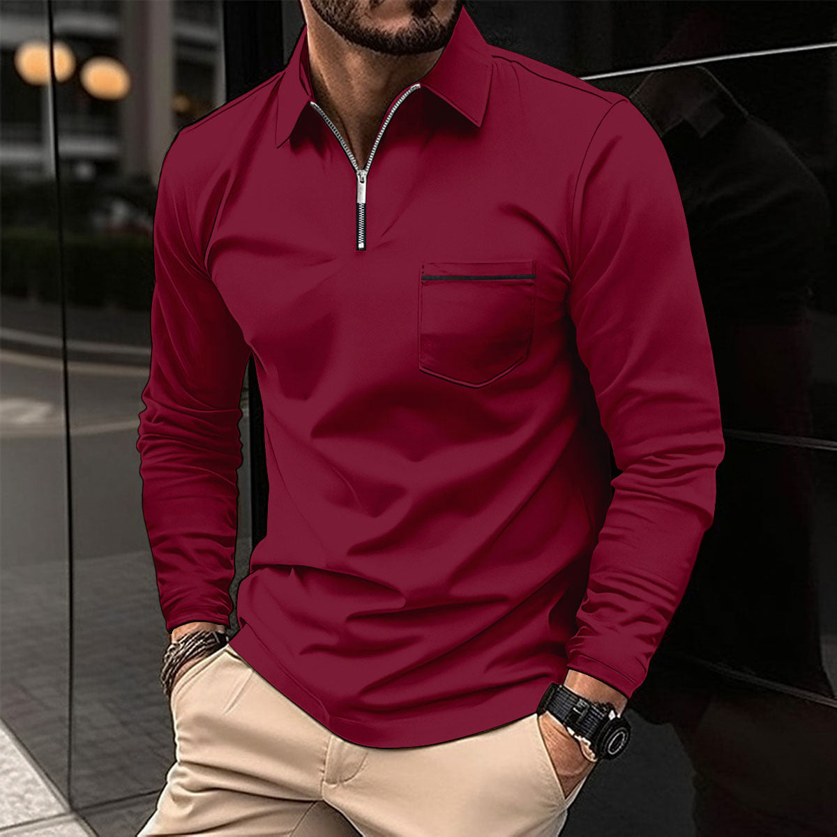 Urban Glide Zipper Polo