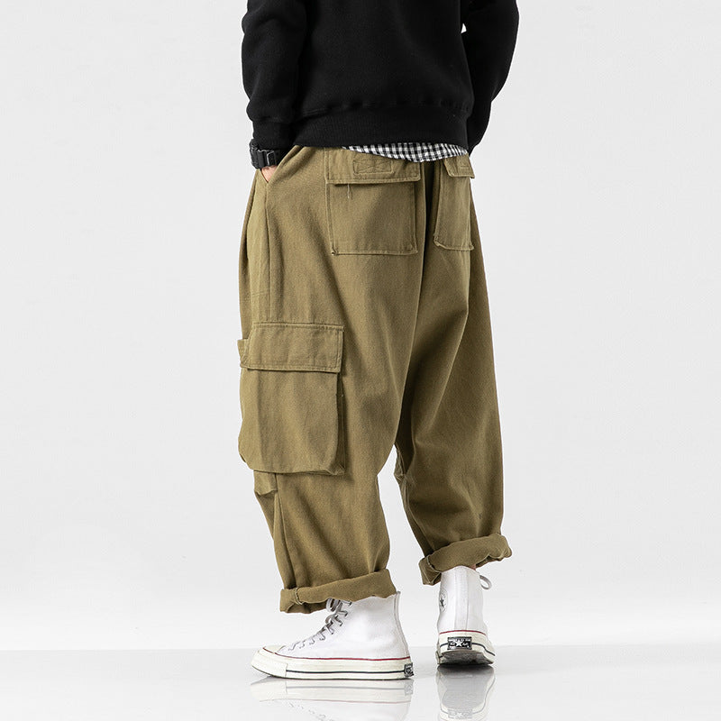 Urban Flow Wide Leg Cargo Trousers