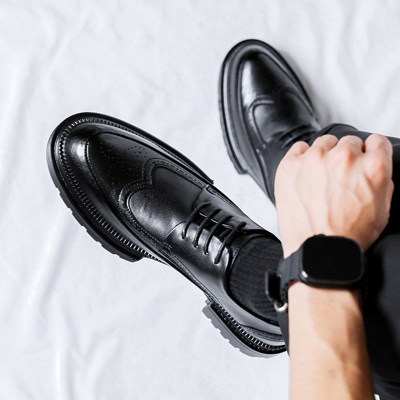 Urban Crest Brogue Leather Sneakers