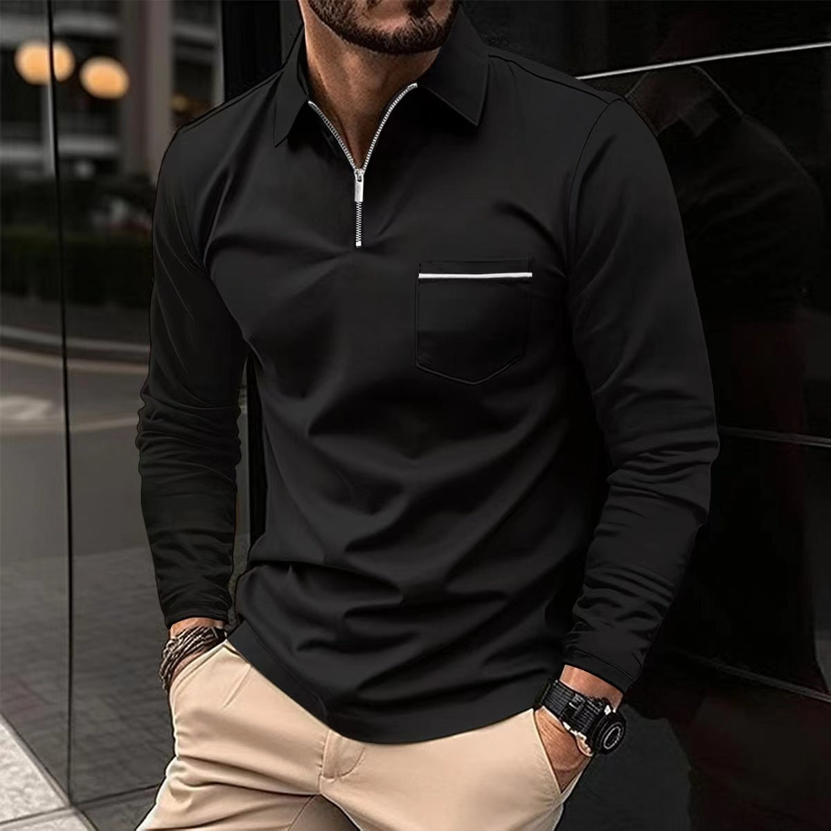 Urban Glide Zipper Polo