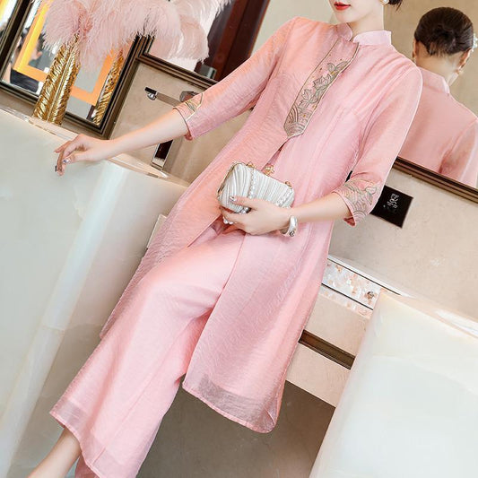Elegance West Wide-Leg Suit Dress