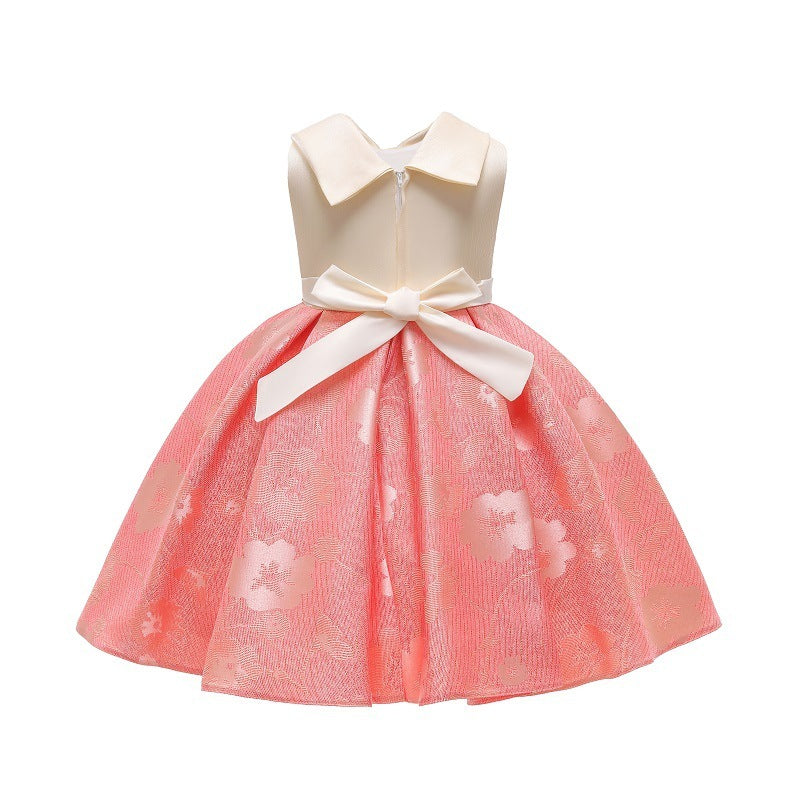 Floral Grace: Elegant V-Neck Dress