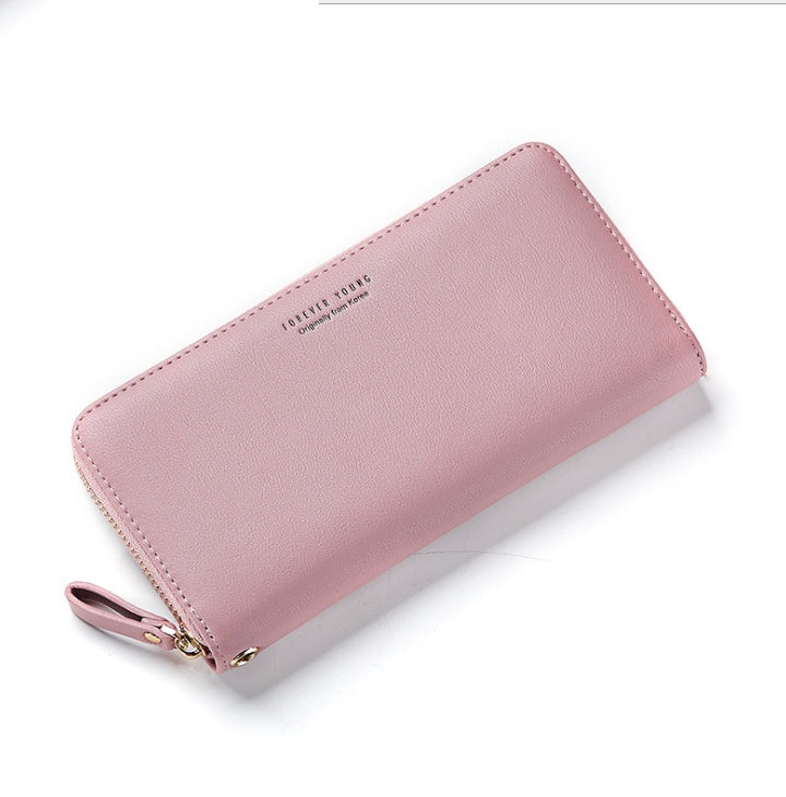 Wesson autumn and winter new women's wallet simple fashion long zipper phone bag Korean version of the wild popular clutch bag