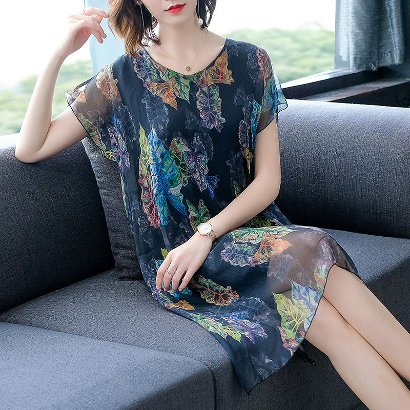 Graceful Bloom Midi Dress