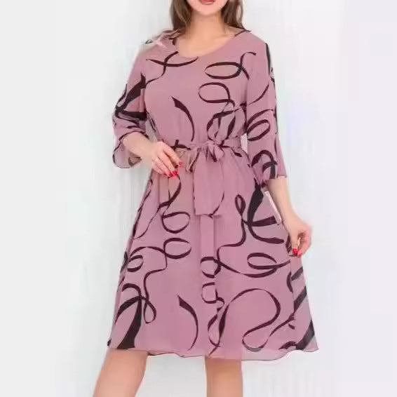 Graceful Flow Plus Dress