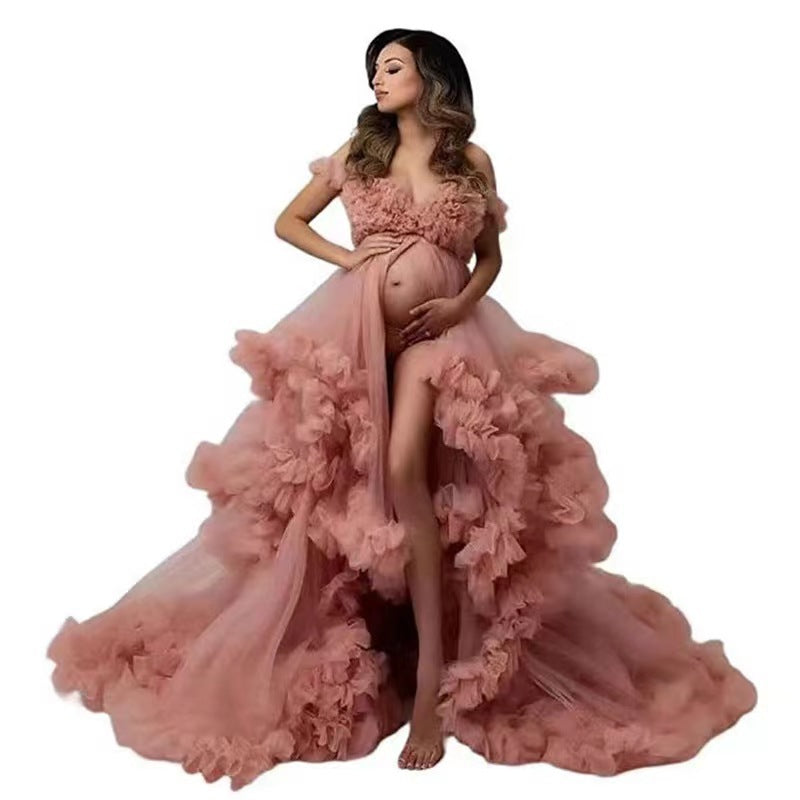 Ethereal Glow Maternity Gown