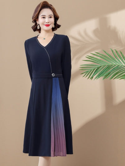Midnight Elegance Mother's Dress