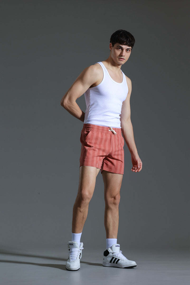 Vertical Striped Shorts For Men
