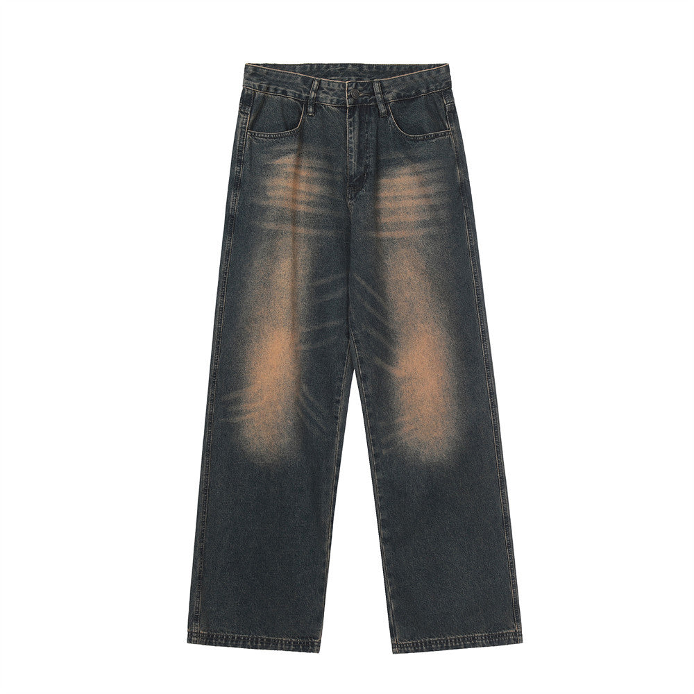 Men’s Vintage Washed Loose-Fit Dad Jeans