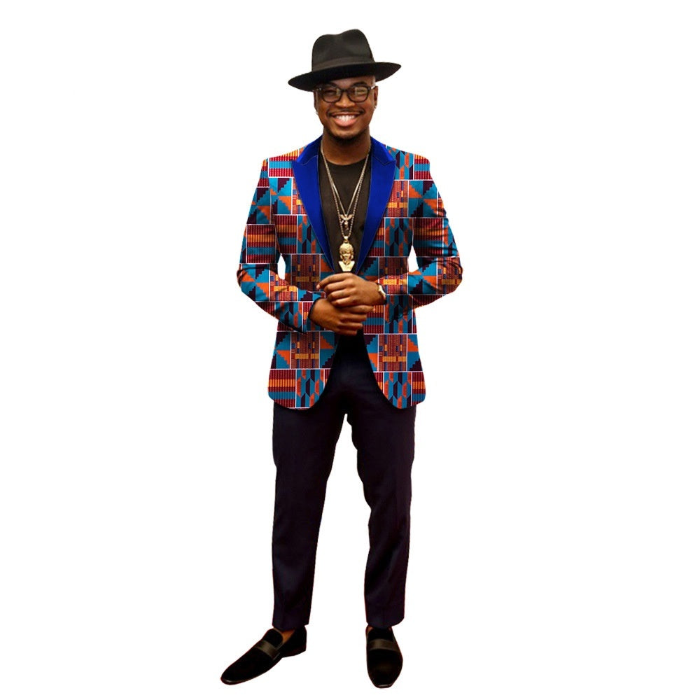 Patterned Elegance Blazer
