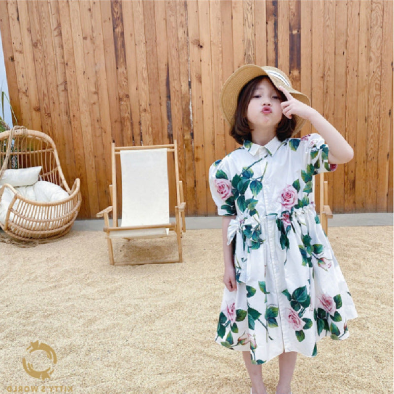 Petal Grace: Flower Patterned Dress