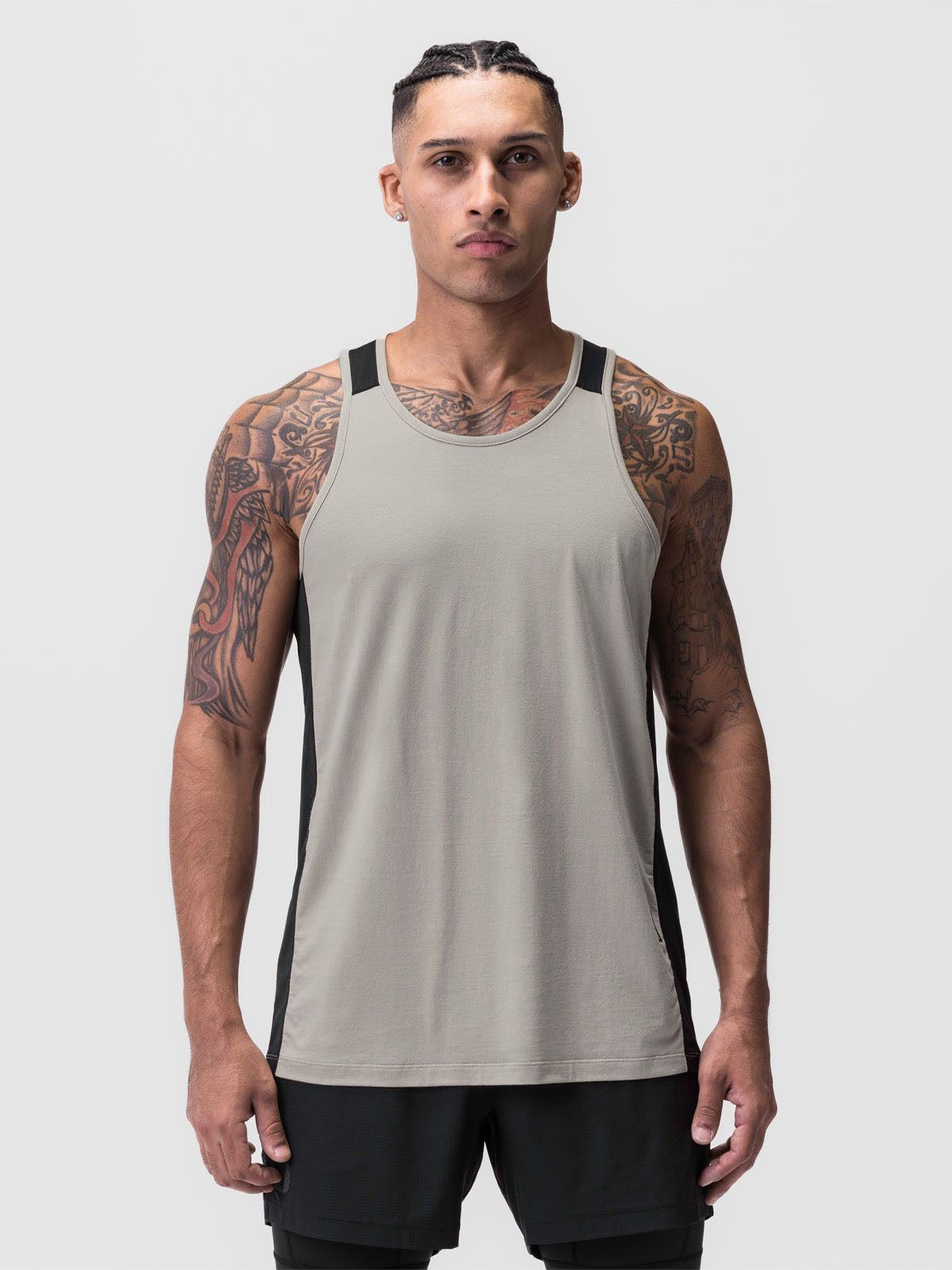 Cool Net Men’s Sports Vest – Net Panel Breathable Gym wear
