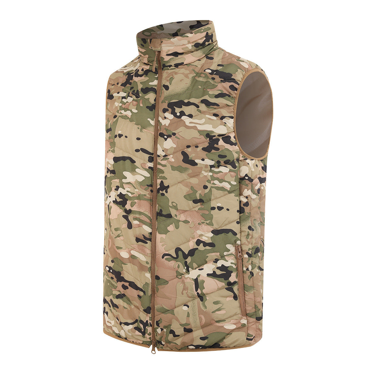 Tactical Pro Men’s Camouflage Vest – Outdoor Fall & Winter Warmth